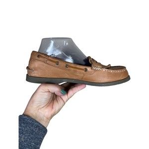 Sperry Top Sider Women's Kiltie Loafers Boat Shoes Size 8.5 M Leather Brown